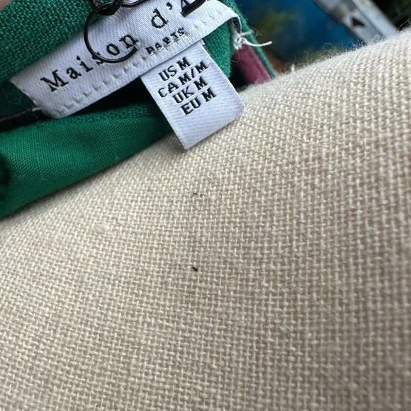 MAISON KITSUNE Green and Pink Fabric Detail - Picture 7 of 12